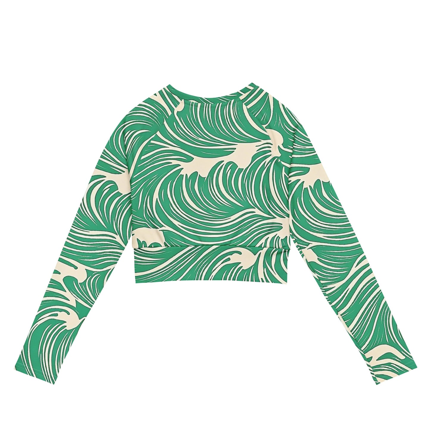 Aqua Flow - Long-sleeve crop top - Art Xtyle