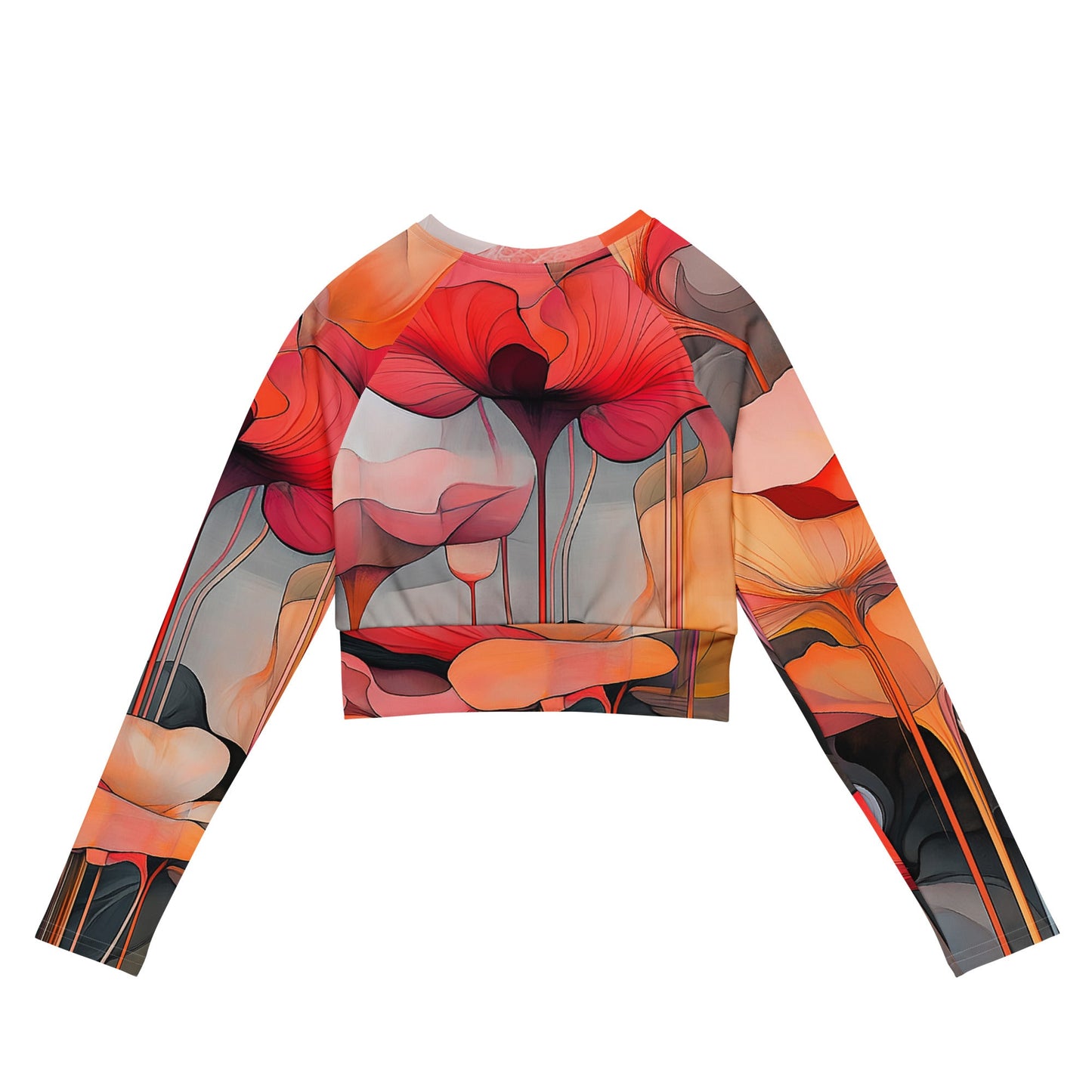 Delicate Bloom - Long-sleeve crop top - Art Xtyle