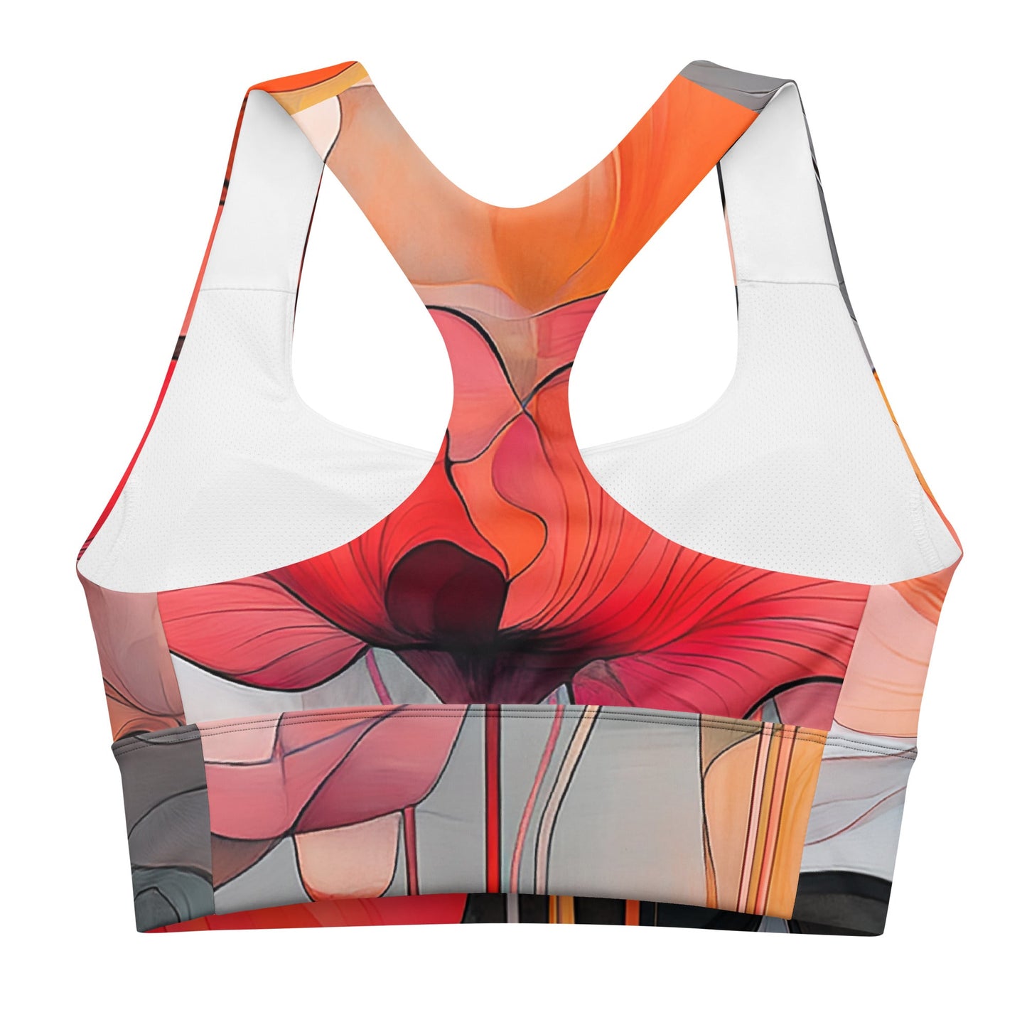 Delicate Bloom - Longline Sports Bra - Art Xtyle