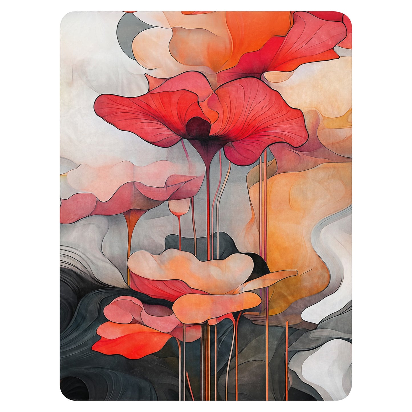 Delicate Bloom - Sherpa blanket - Art Xtyle