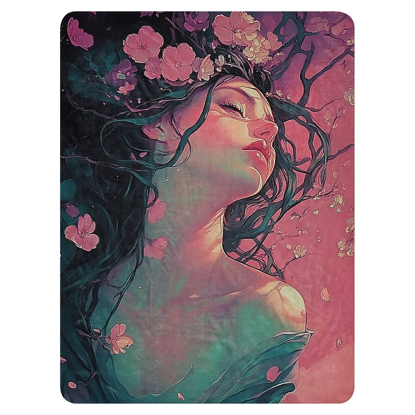 Divine Bloom - Sherpa blanket - Art Xtyle