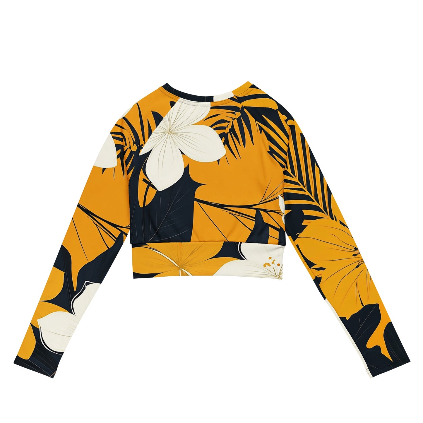 Floral Blaze - Long-sleeve crop top - Art Xtyle