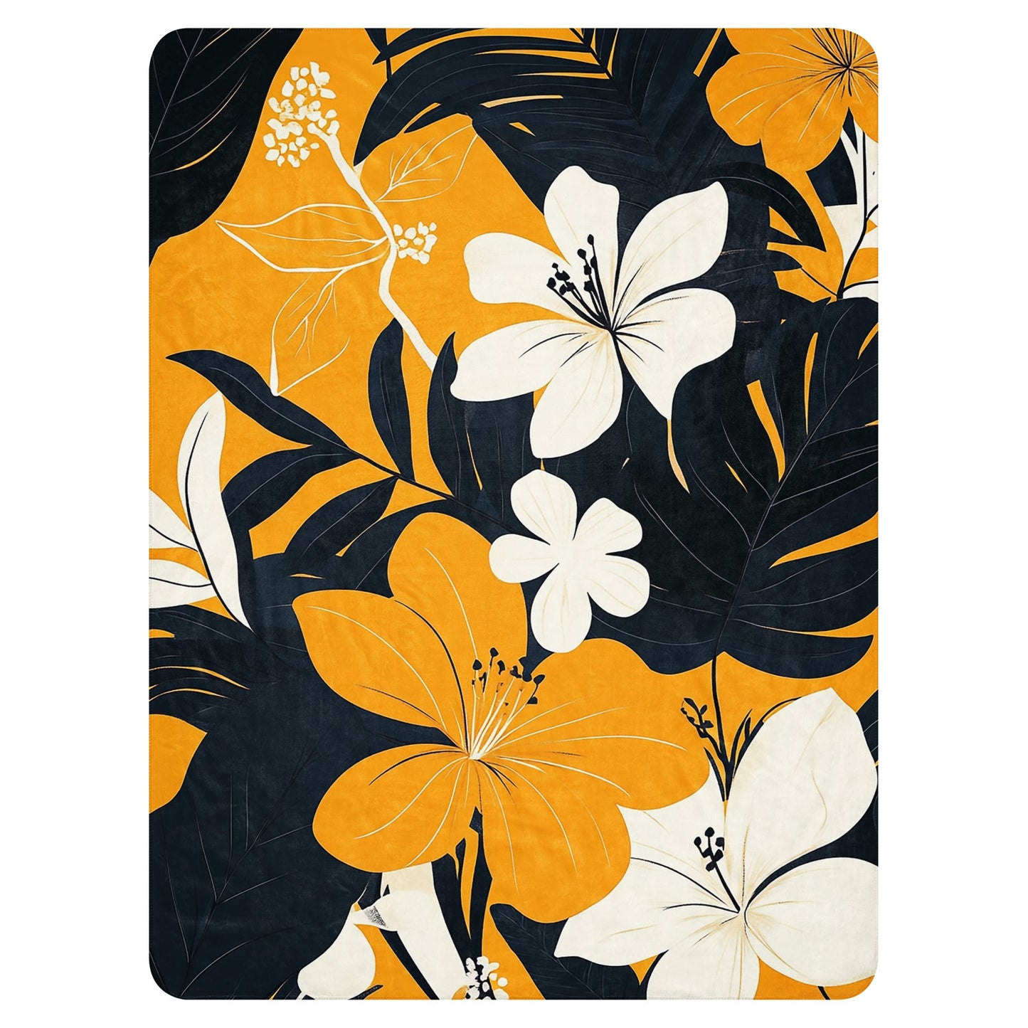 Floral Blaze - Sherpa blanket - Art Xtyle