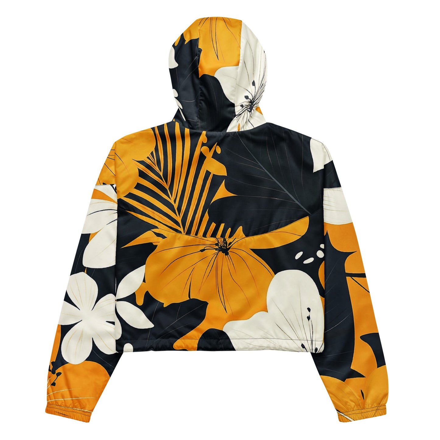 Floral Blaze - Women’s cropped windbreaker - Art Xtyle