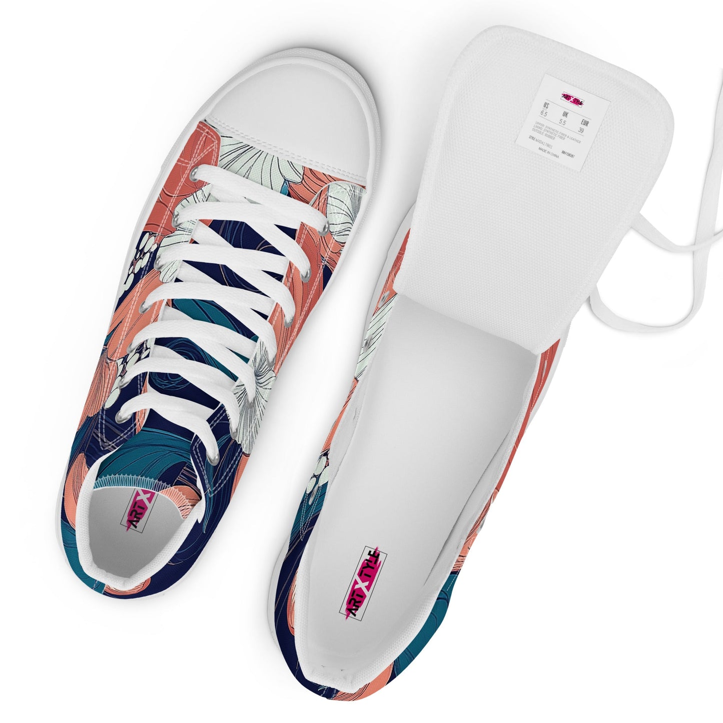 Floral Flow - High Top - Art Xtyle