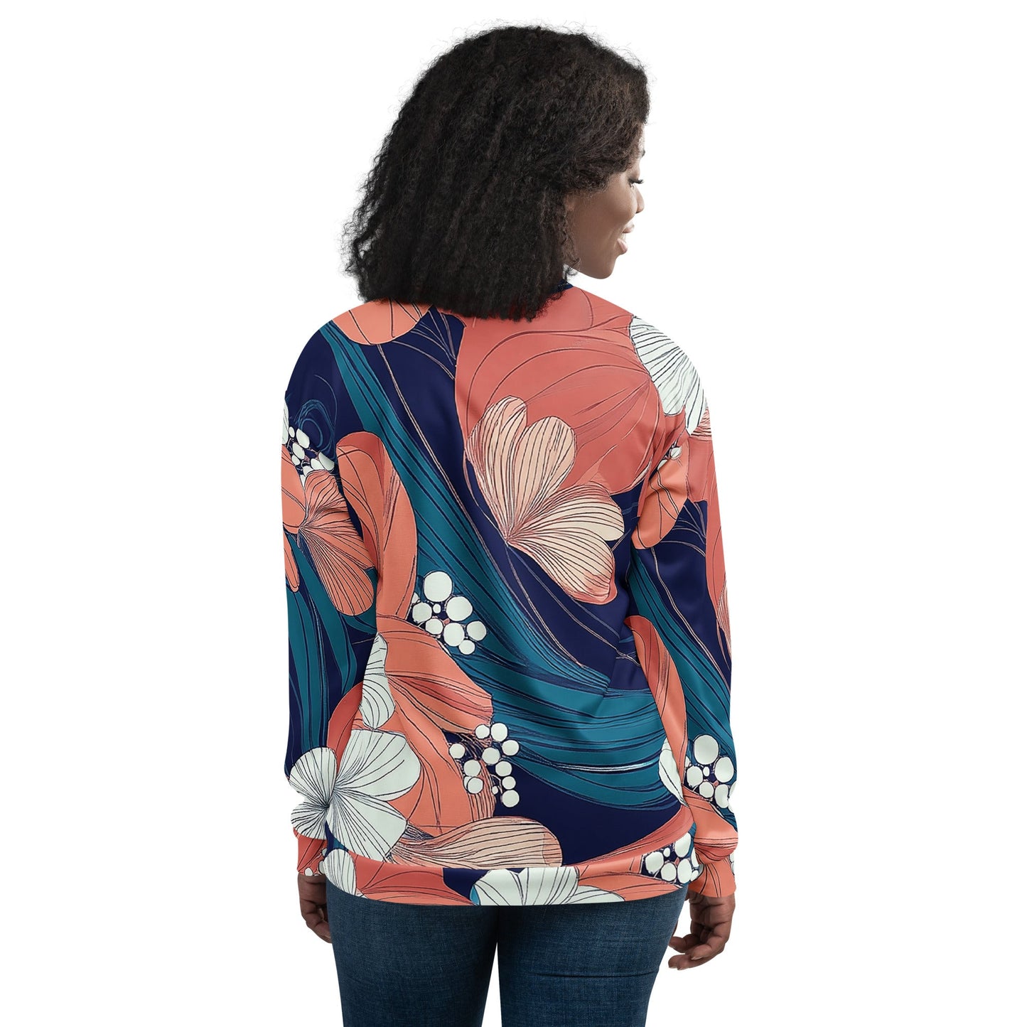 Floral Flow - Unisex Bomber Jacket - Art Xtyle