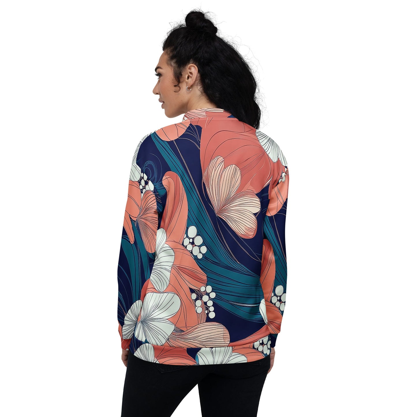 Floral Flow - Unisex Bomber Jacket - Art Xtyle
