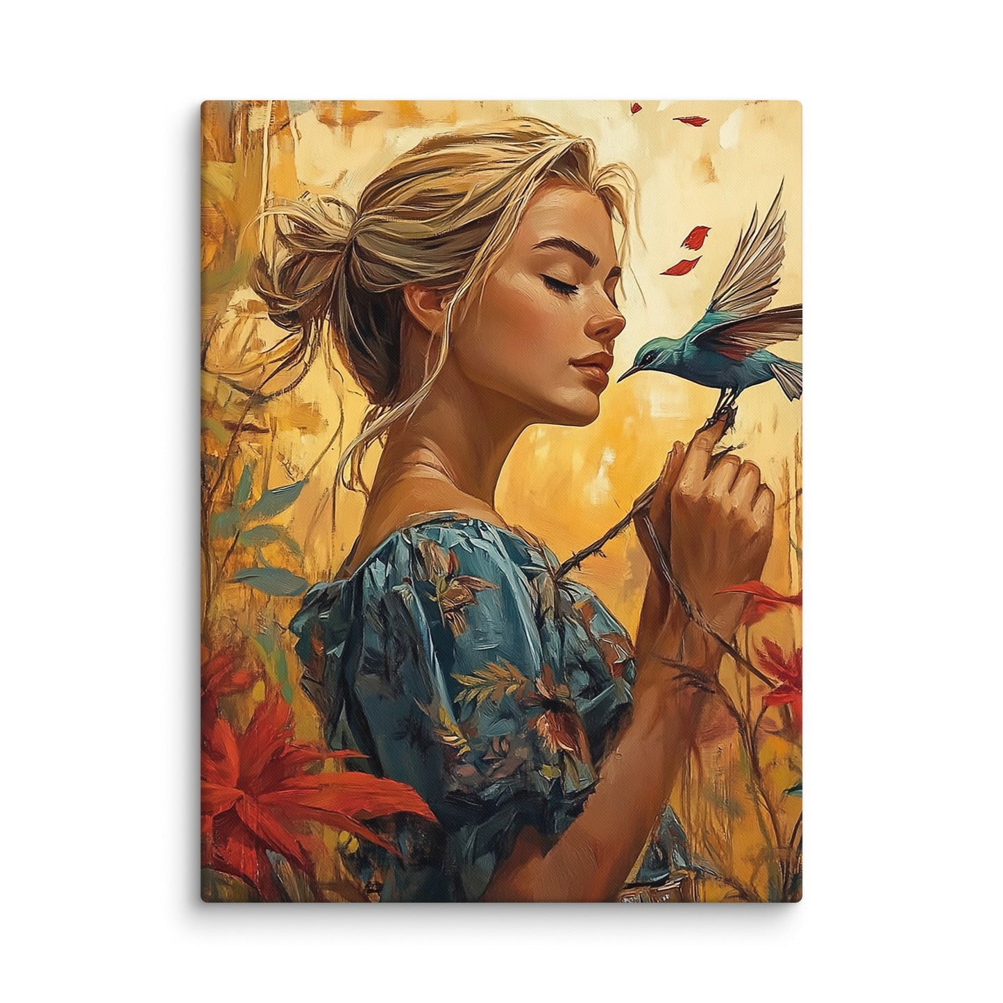 Flourish Kiss - Canvas - Art Xtyle