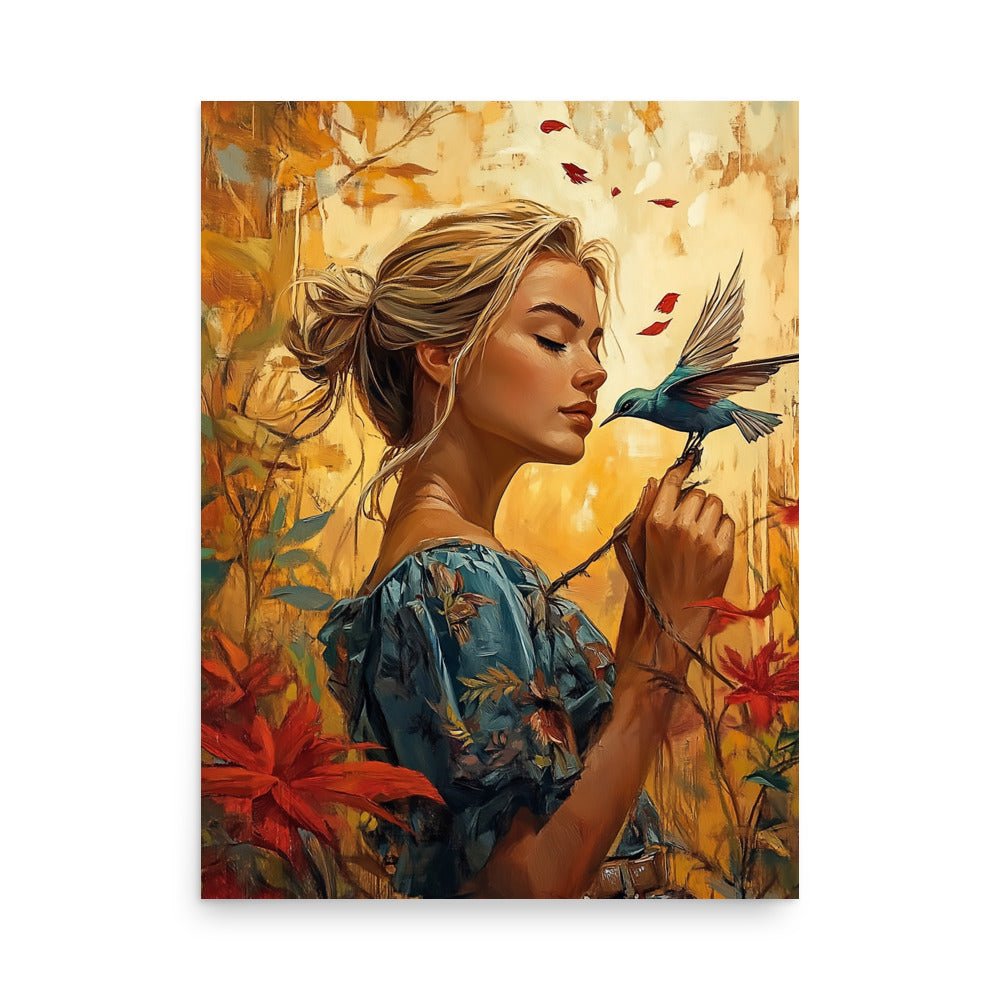 Flourish Kiss - Poster - Art Xtyle