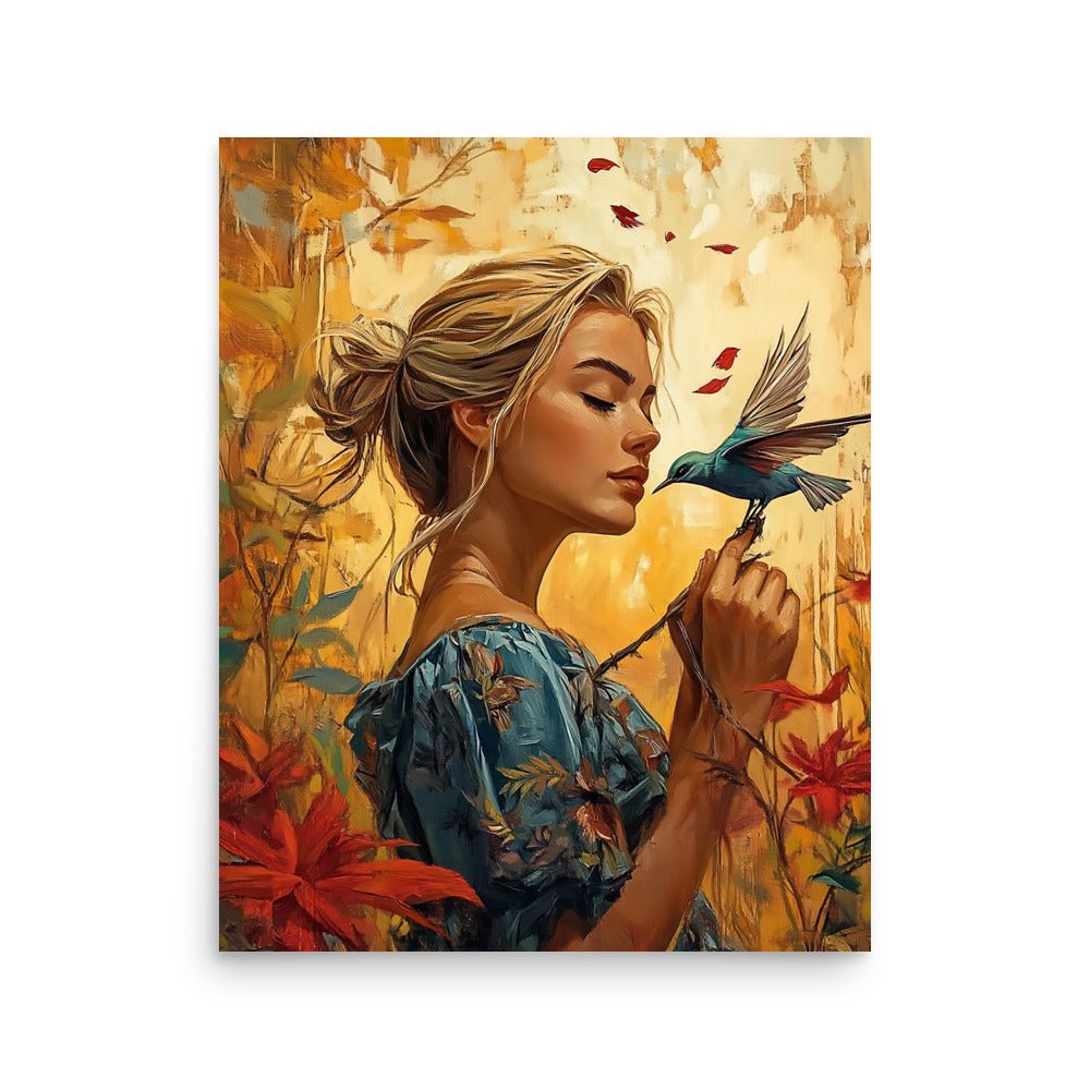 Flourish Kiss - Poster - Art Xtyle