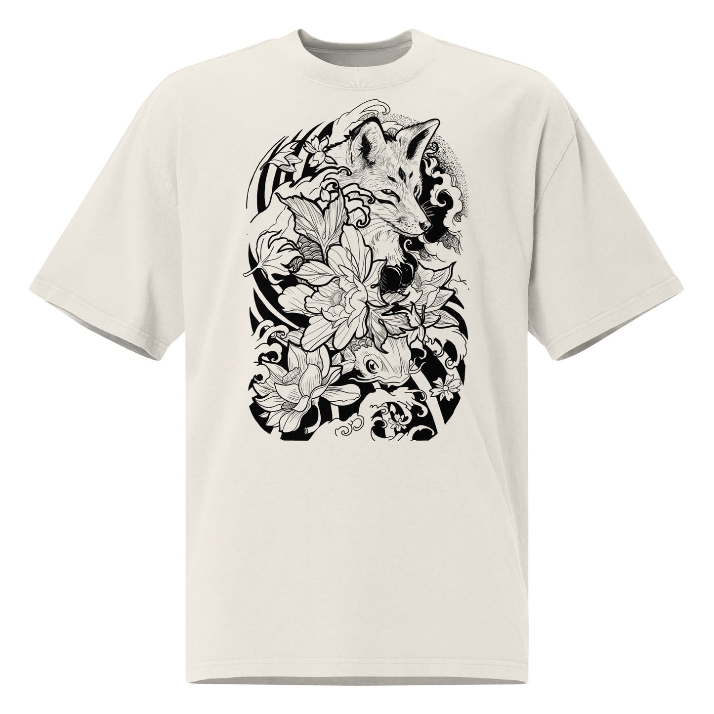 Fox Tattoo - Oversized t-shirt - Art Xtyle