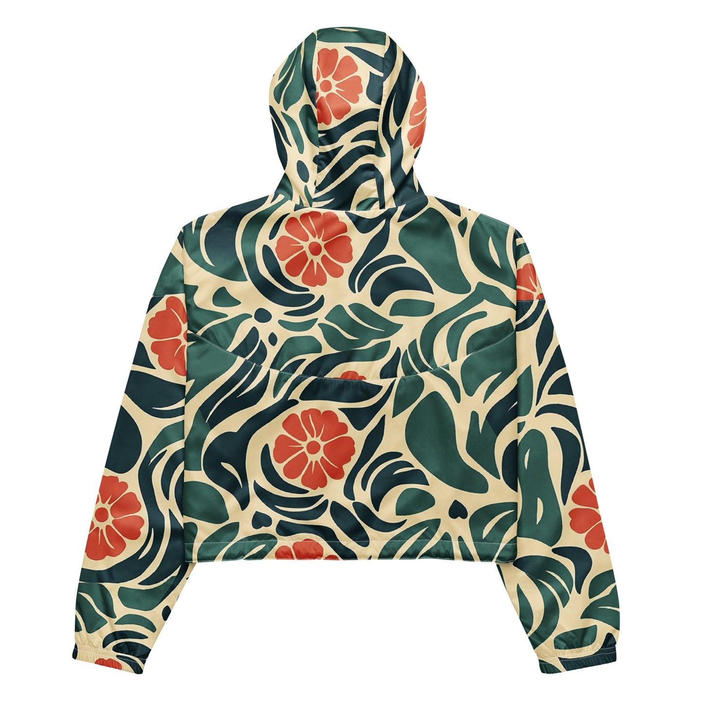 Ocean Blossom - Women’s cropped windbreaker - Art Xtyle