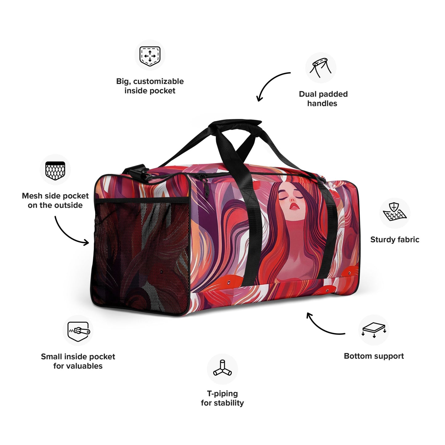 Scarlet Waters - Duffle bag - Art Xtyle