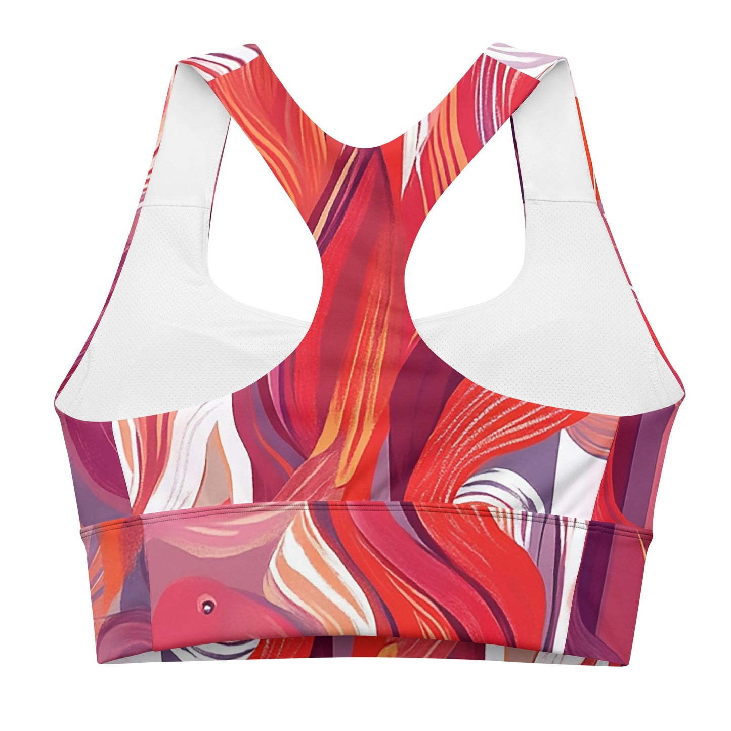 Scarlet Waters - Longline Sports Bra - Art Xtyle