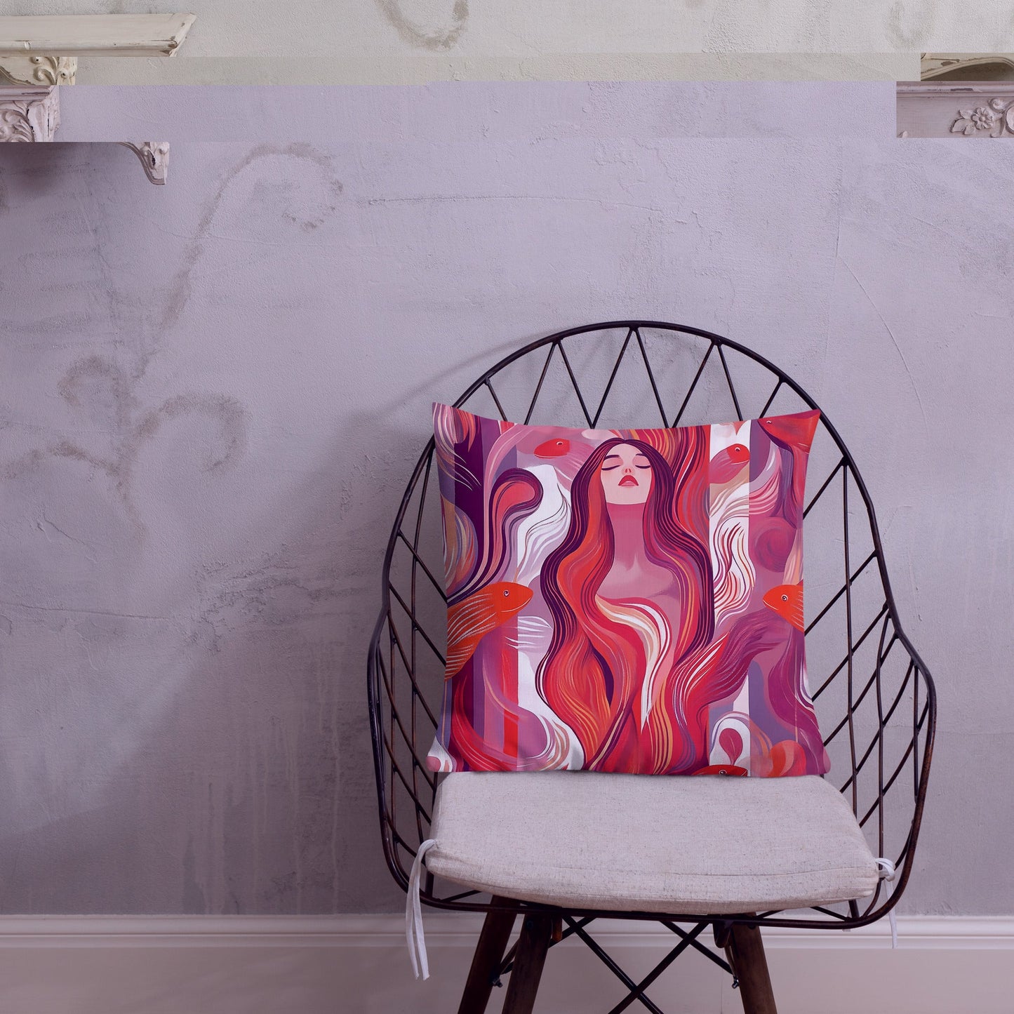 Scarlet Waters - Premium Pillow - Art Xtyle