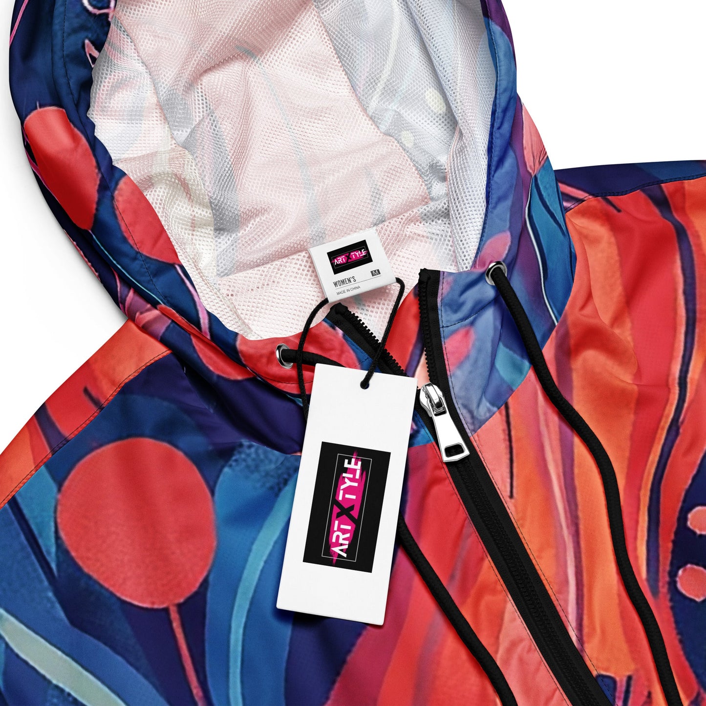 Underwater Garden - Women’s cropped windbreaker - Art Xtyle