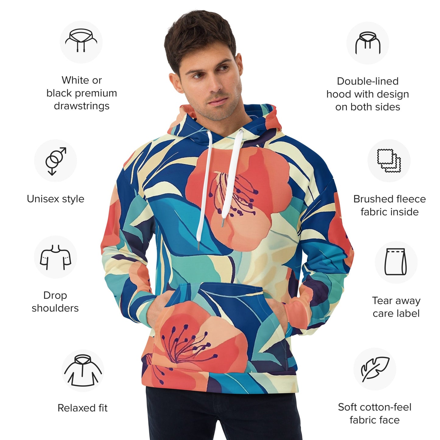 Spring Tide - All-Over Hoodie - Art Xtyle