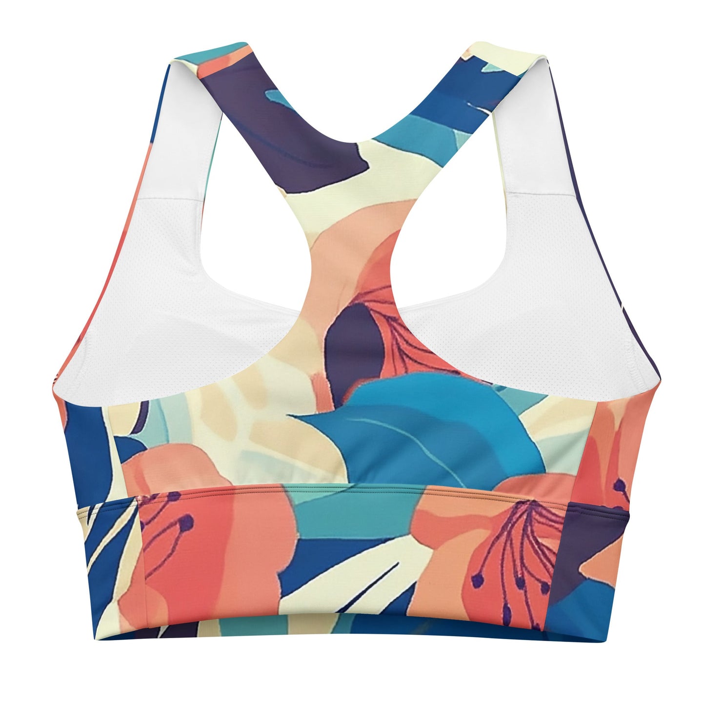Spring Tide - Longline Sports Bra - Art Xtyle