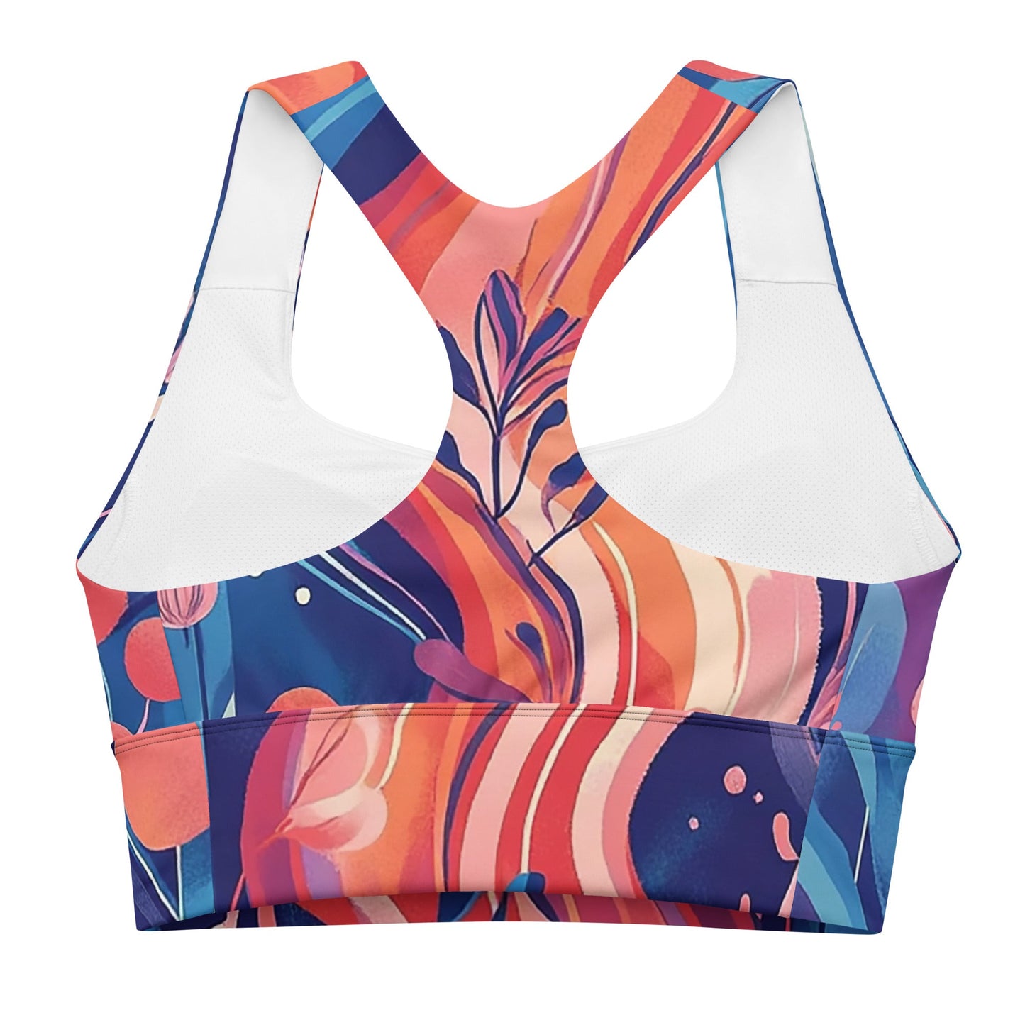 Underwater Garden - Longline Sports Bra - Art Xtyle