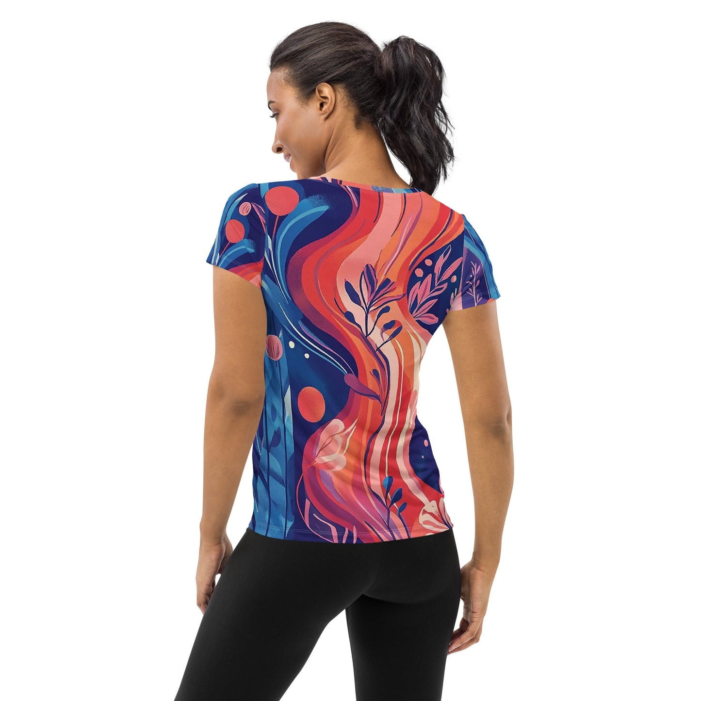 Underwater Garden - Women's athletic t-shirt - Art Xtyle