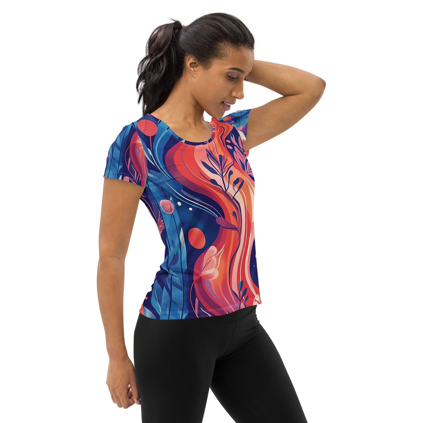 Underwater Garden - Women's athletic t-shirt - Art Xtyle