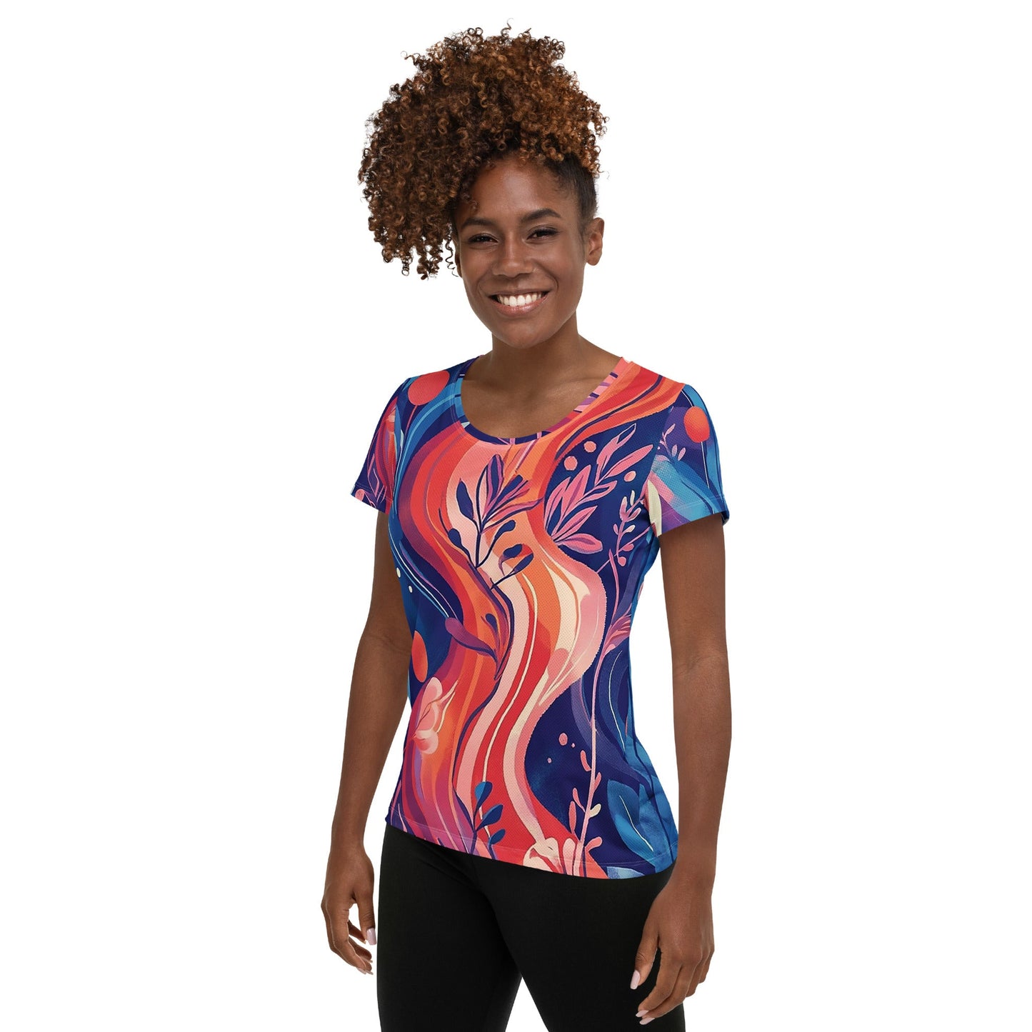 Underwater Garden - Women's athletic t-shirt - Art Xtyle