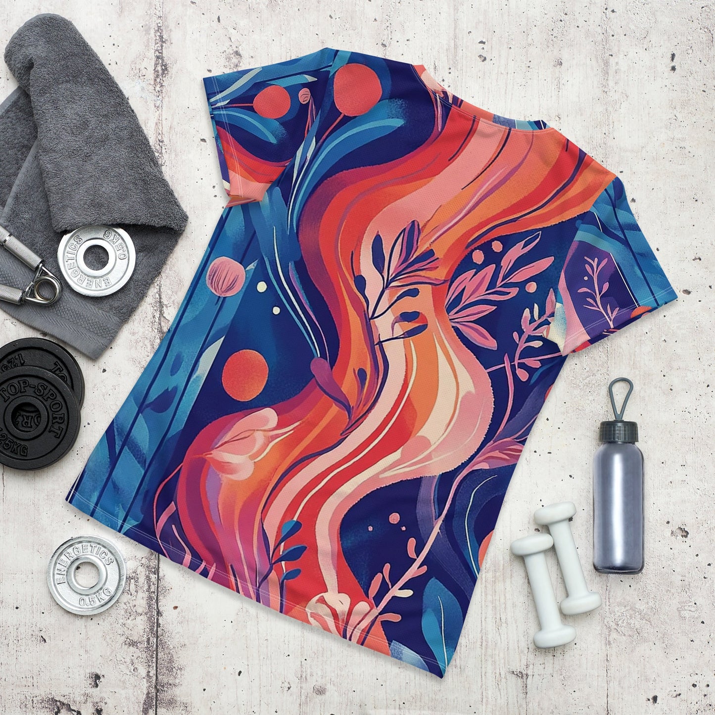 Underwater Garden - Women's athletic t-shirt - Art Xtyle