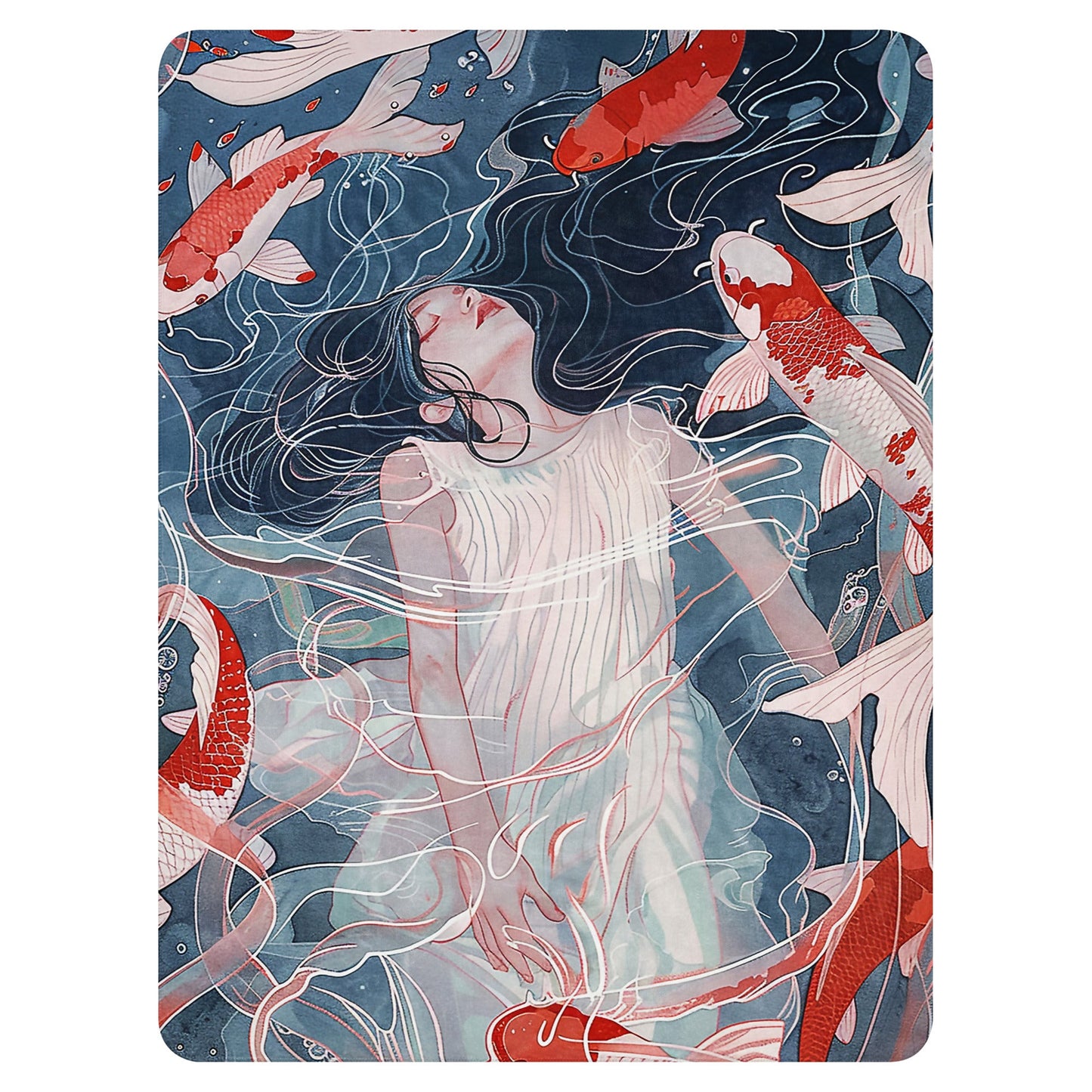 Water Echoes - Sherpa blanket - Art Xtyle