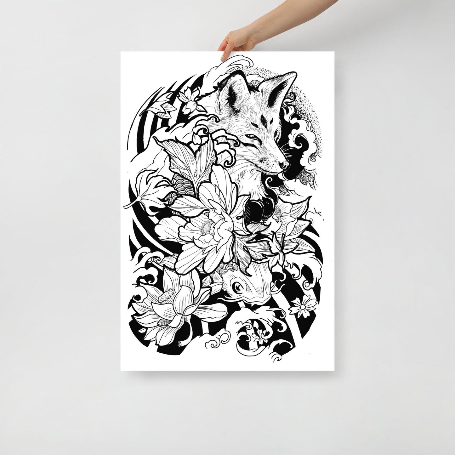 Fox Tattoo - Poster - Art Xtyle