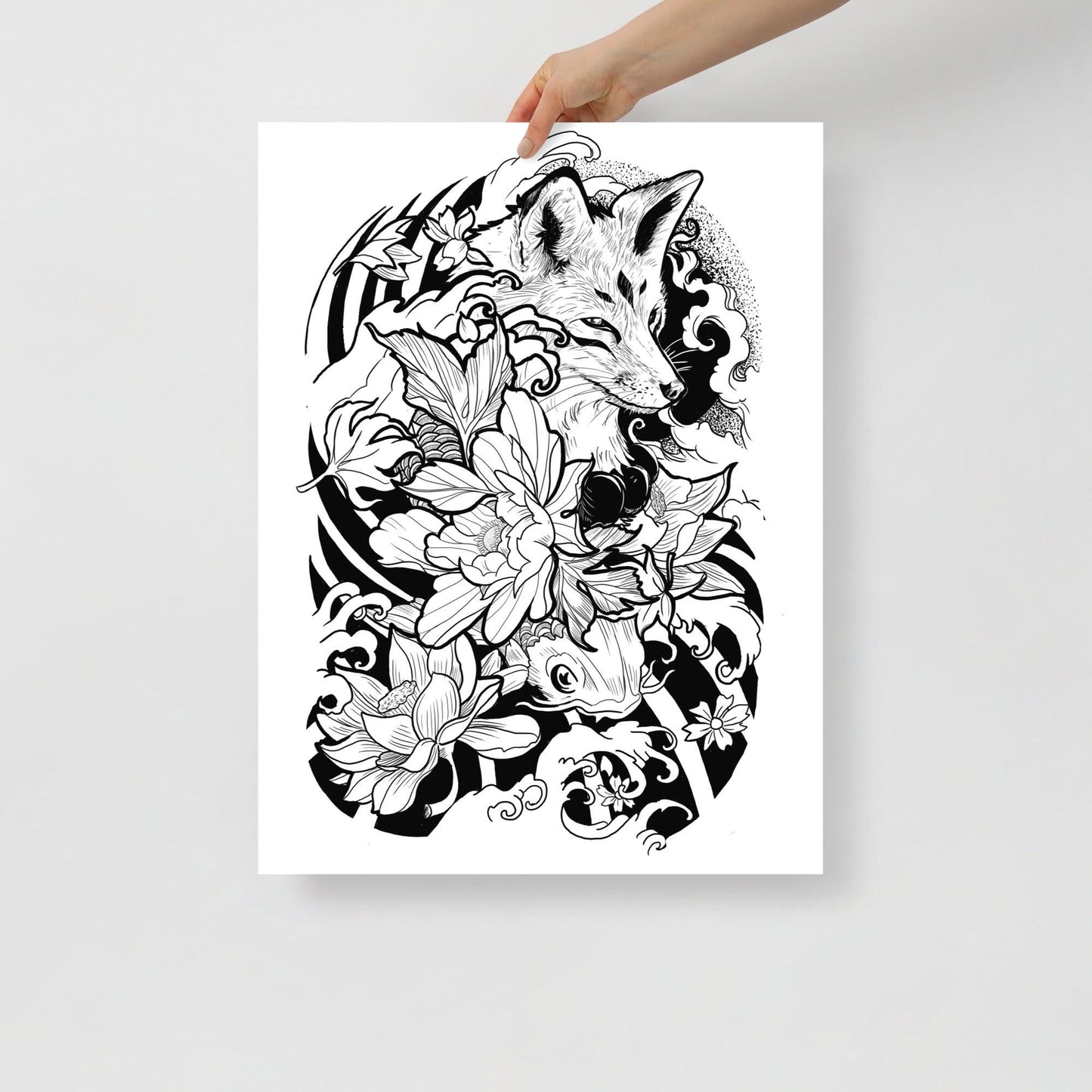 Fox Tattoo - Poster - Art Xtyle