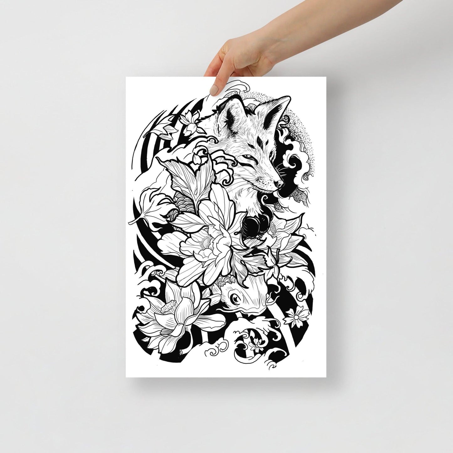 Fox Tattoo - Poster - Art Xtyle