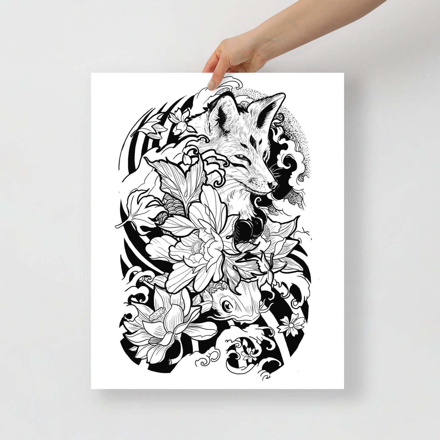 Fox Tattoo - Poster - Art Xtyle