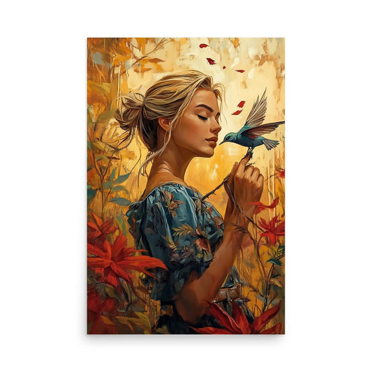 Flourish Kiss - Poster - Art Xtyle