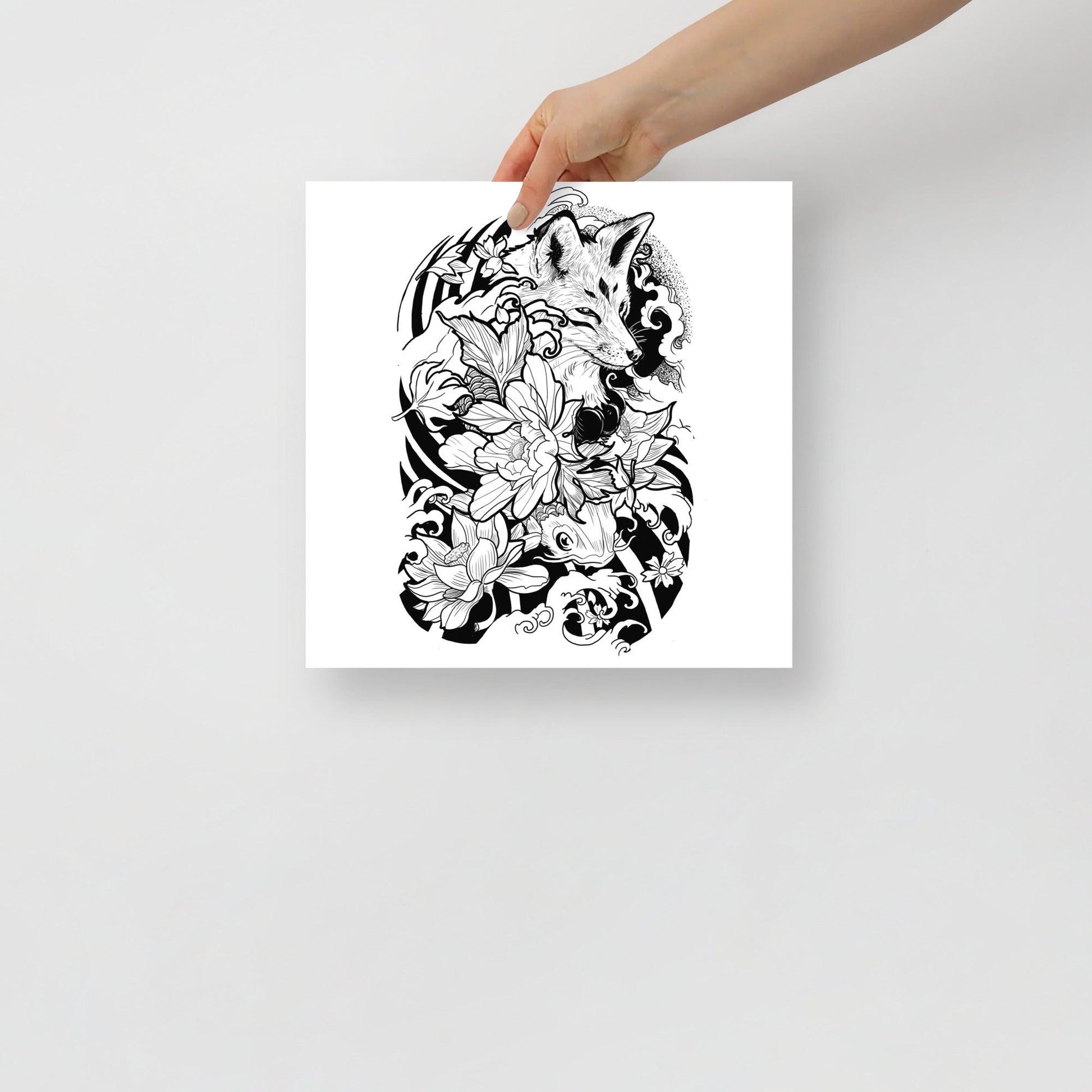 Fox Tattoo - Poster - Art Xtyle